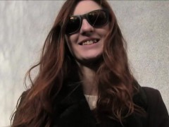 Fake agent fucks redhead outdoors