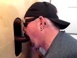 Gloryhole Throat Fucked By Curious Black Cock