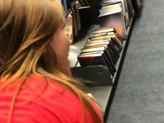 College Slut Emma Fucked In Library Doggy Style