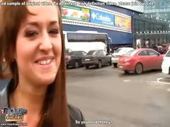 Public blowjob and hot ass fuck