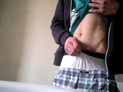 hot cuming in two Boxers, mal wieder geill gewichst