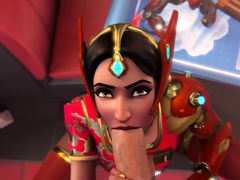 Slutty Symmetra from Overwatch Gets a Big Thick Dick