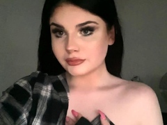 Shemale tranny enjoying solo masturbation