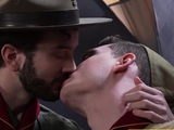 Two hot gay scout boys having sex in tent!