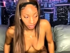 Horny and wild amateur black couple do a hardcore cam show