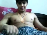 Hung Uncut Indian Guy Wanking on Cam