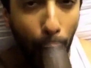 Indian Amateur Sucks a Big Black Cock